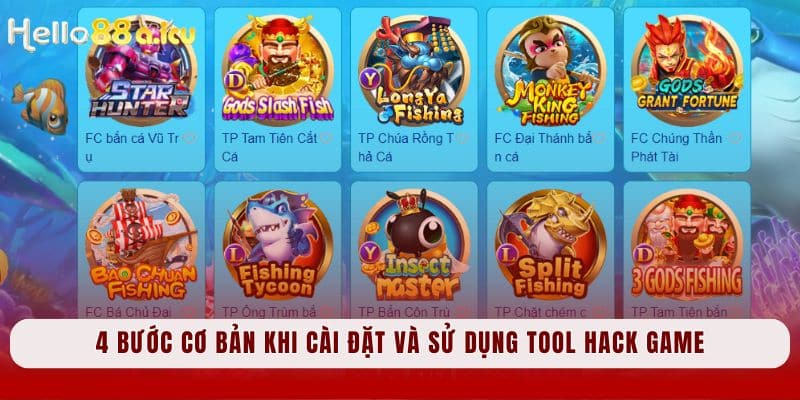 4 bước cơ bản khi cài đặt và sử dụng tool hack game